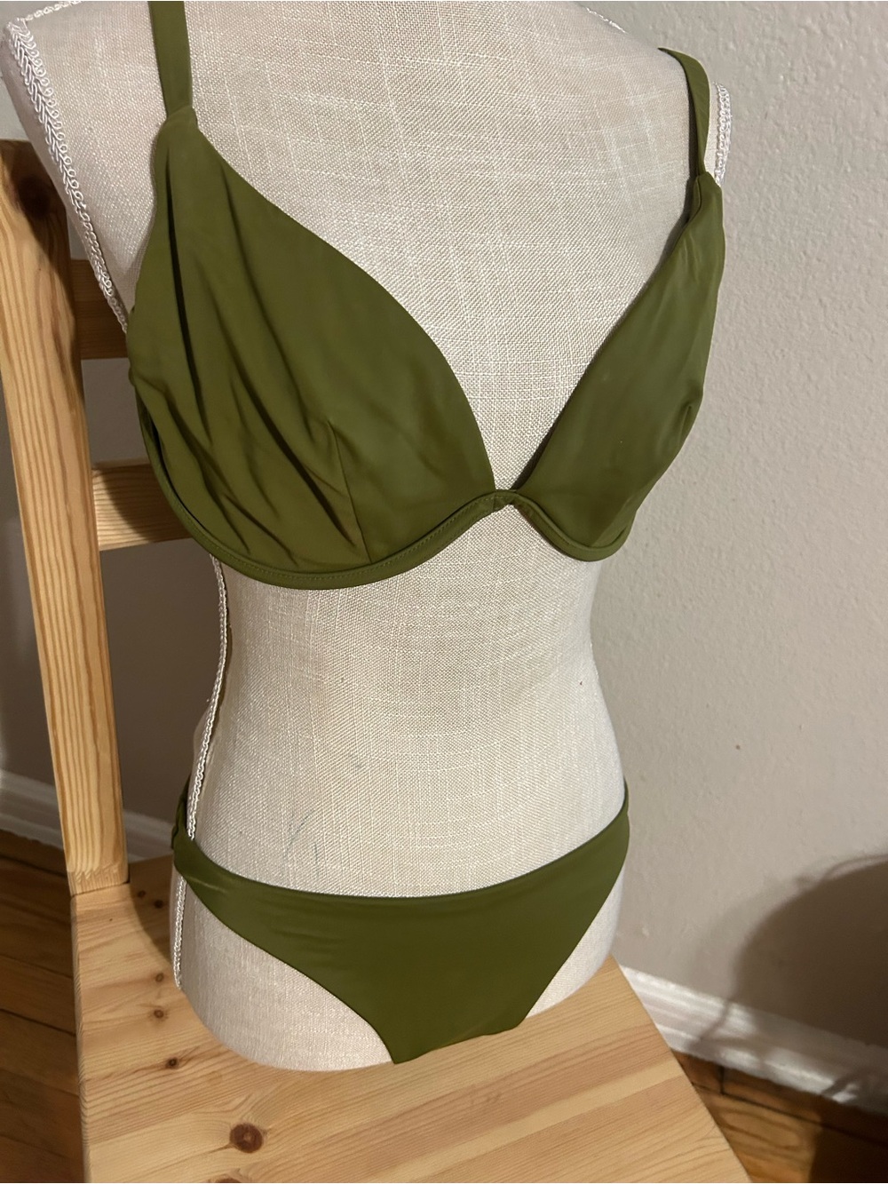 CUUP Olive Green Bikini Top